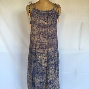 Bohemian Tie dyed Halter dress with tassels